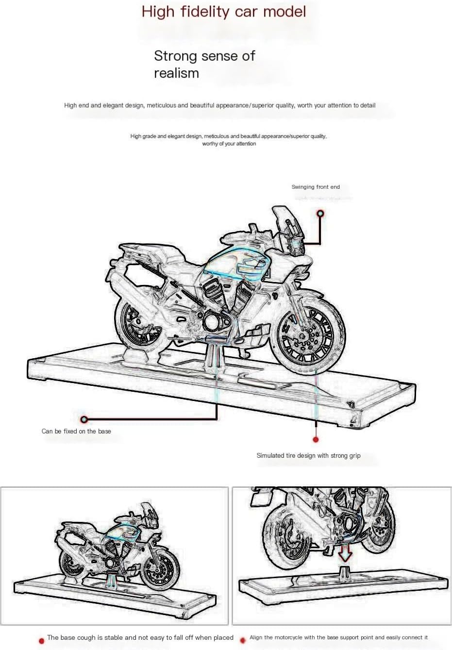 KCBHD(クン) 1:18オートバイ合金オートバイモデルおもちゃの車 KCBHD(クン) 1:18オートバイ合金オートバイモデルおもちゃの車